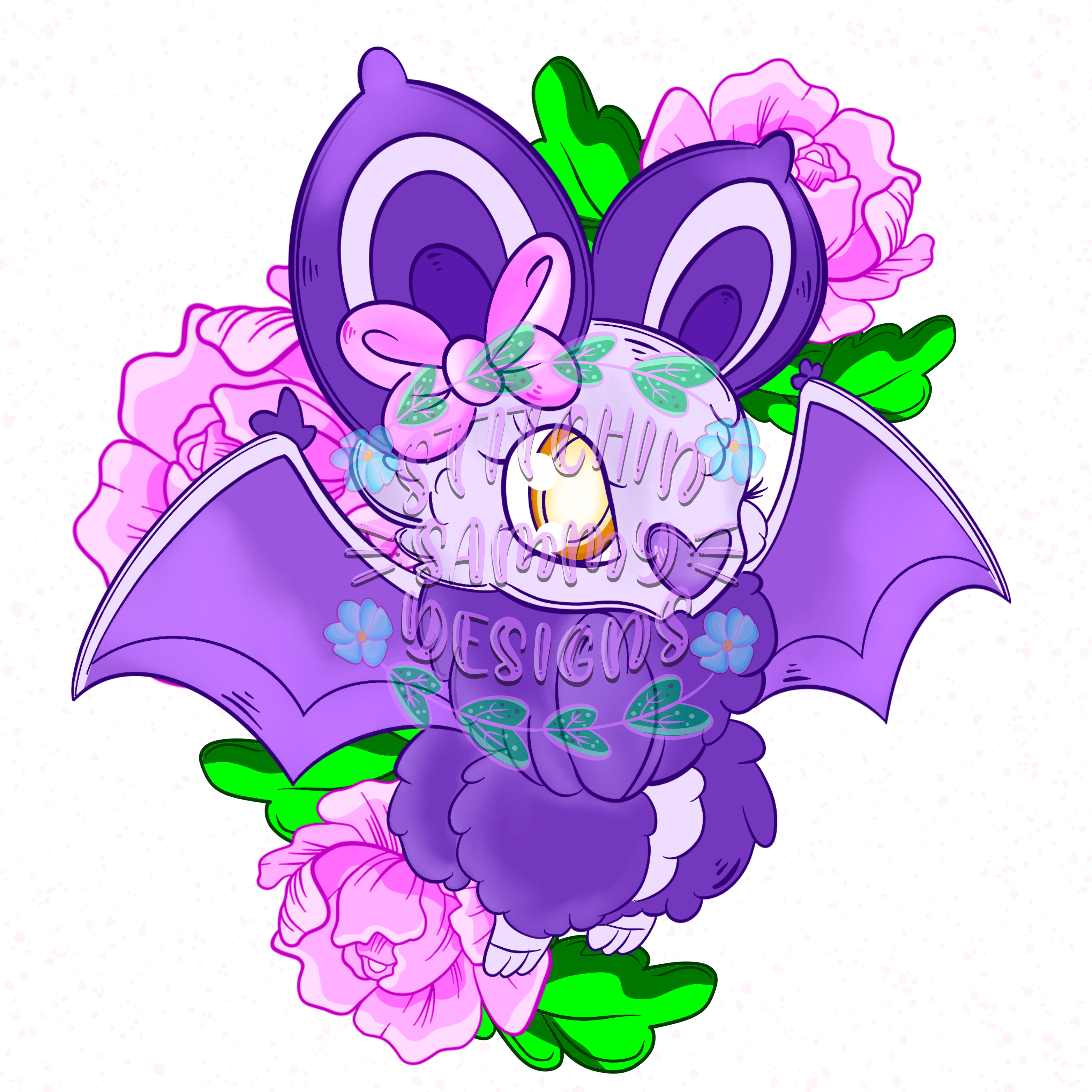 Floral Pocket Monster Bat