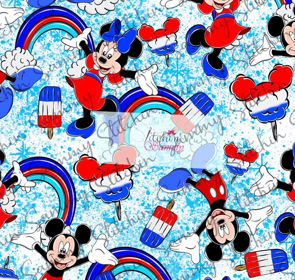 LIMITED Fourth Of July Mouse Seamless