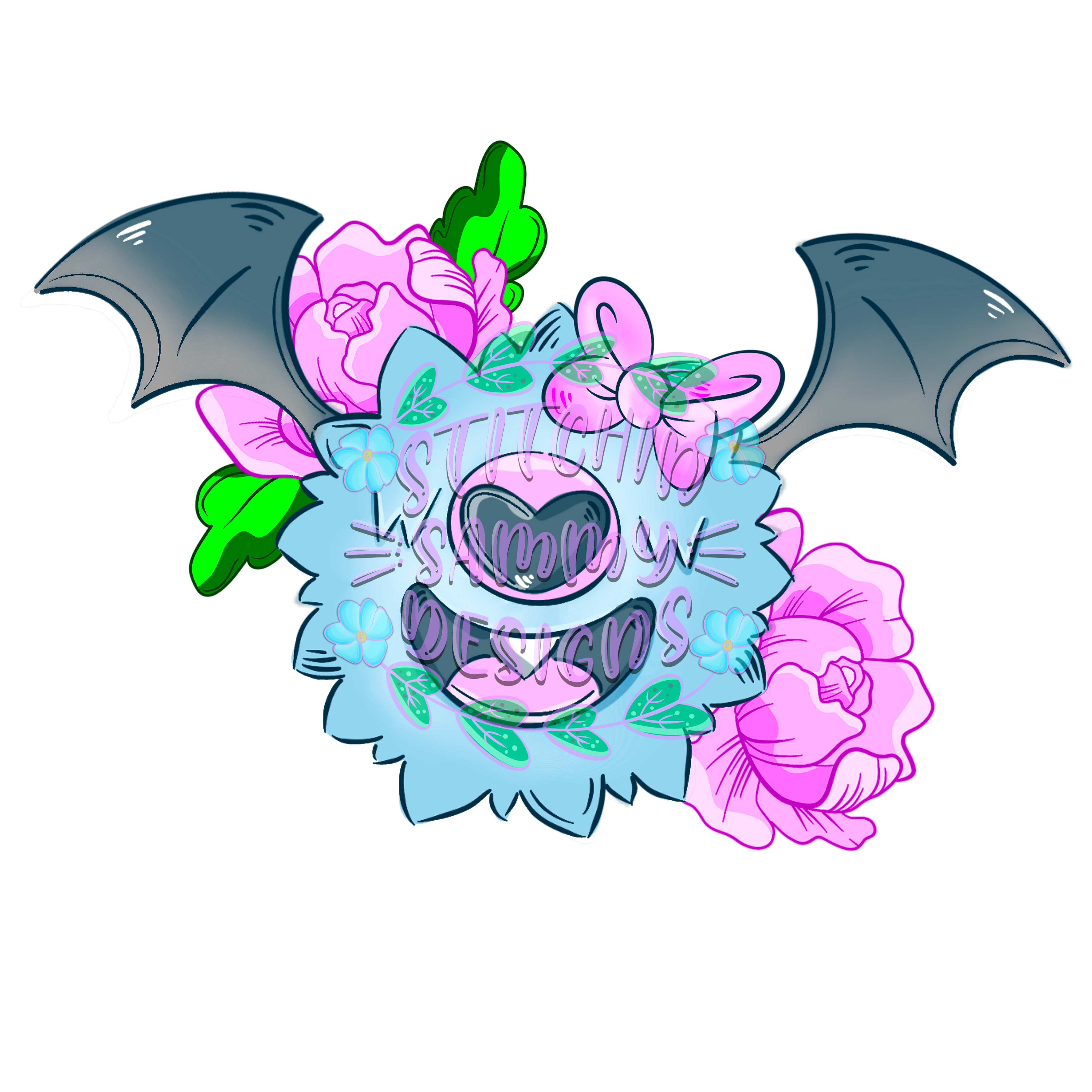 Floral Pocket Monster Bat