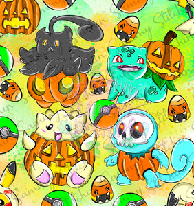 LIMITED Halloween Pocket Monster Seamless