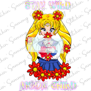 Sailor Girl Moon Child Sublimation