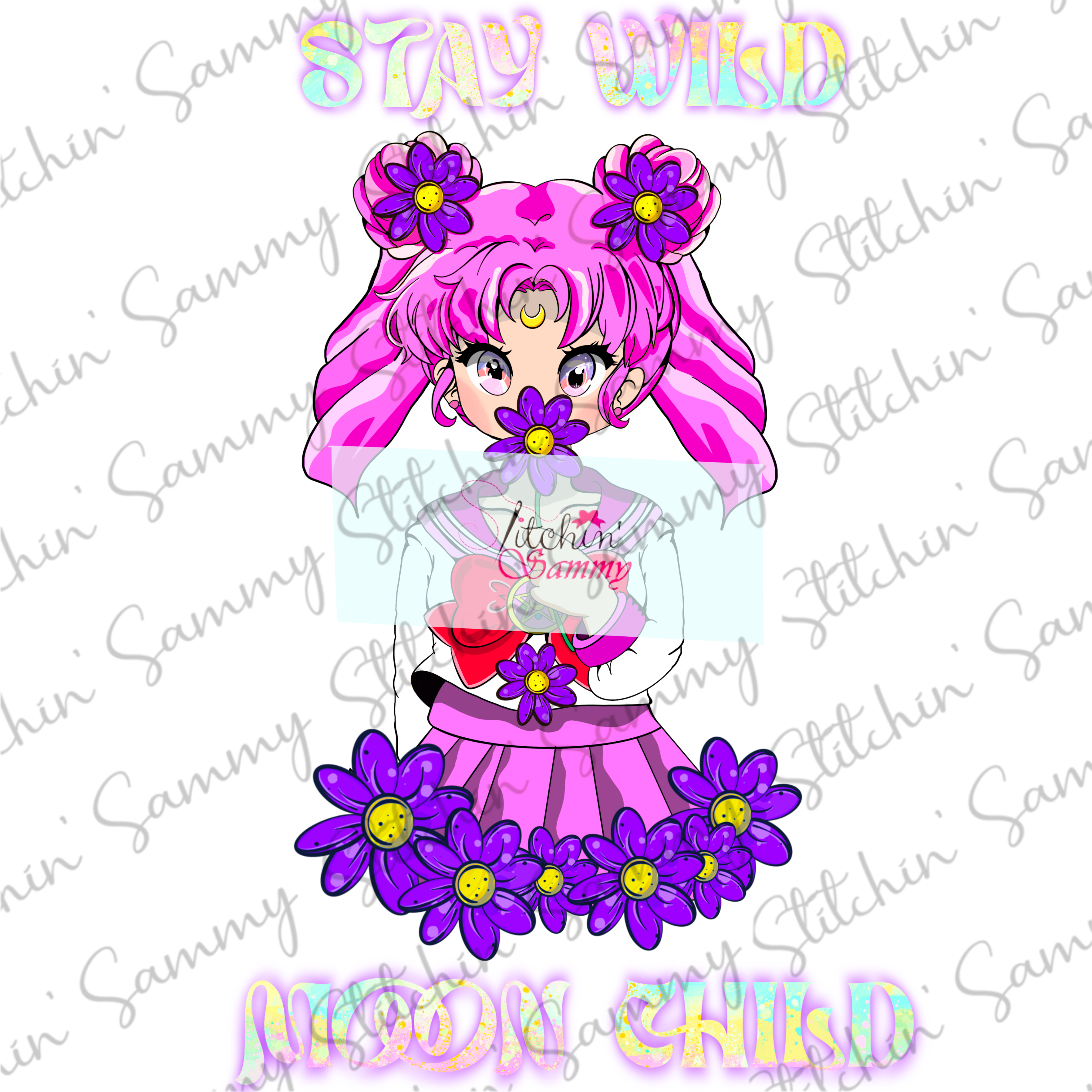 Sailor Girl Moon Child Rini Chibi Sublimation