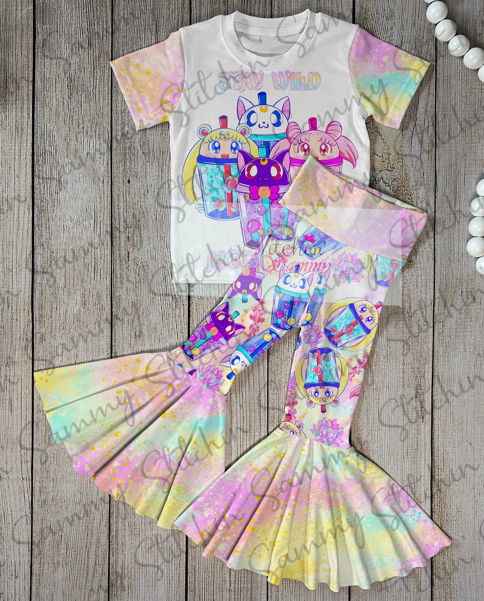 Sailor Girl Moon Child Boba Sublimation