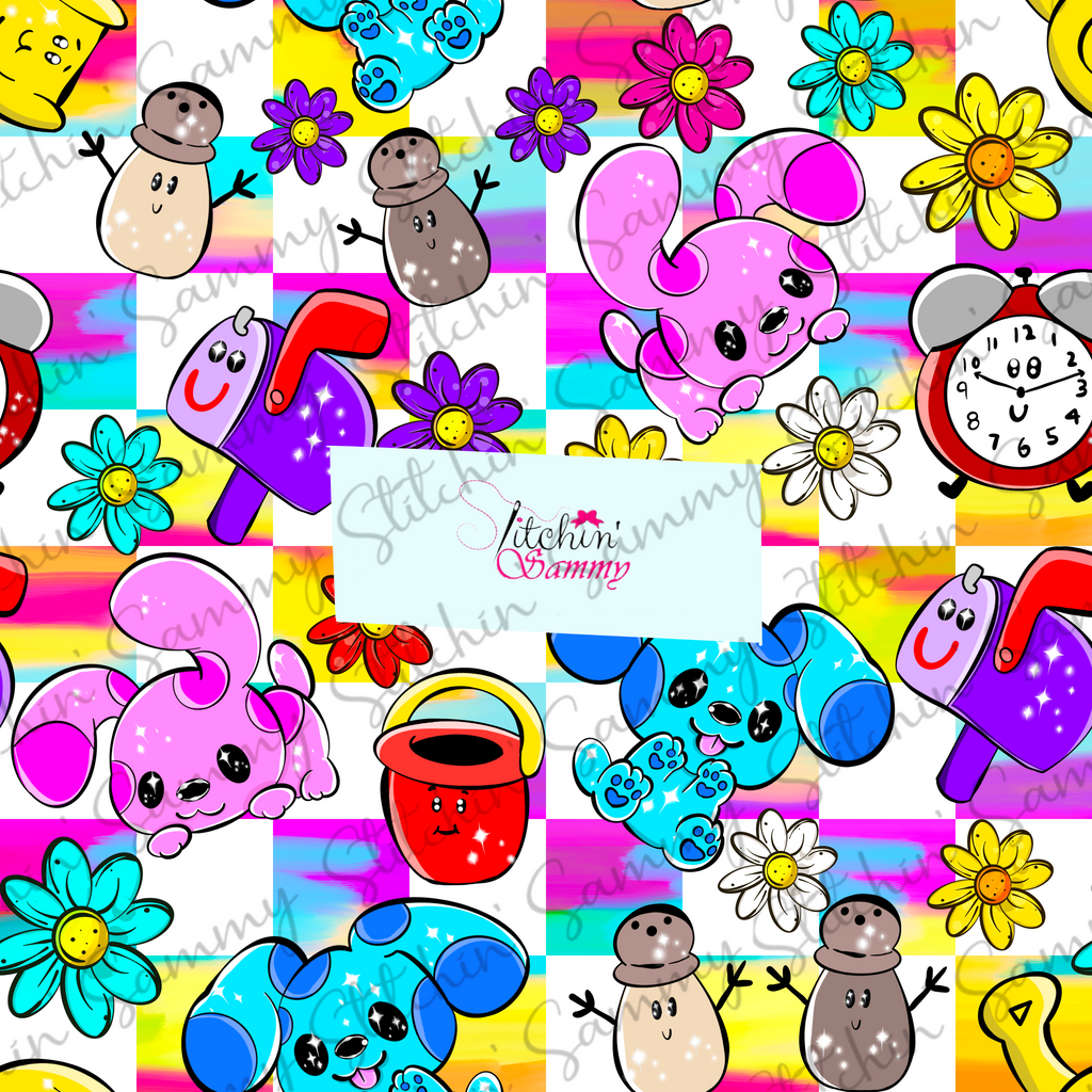 LIMITED Blue Dog Friends Seamless