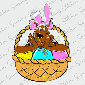 Brown Dog Easter Sublimation